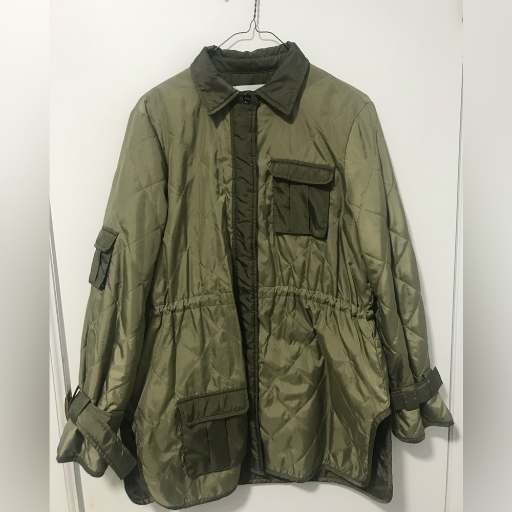 Ganni || Military Green Coat